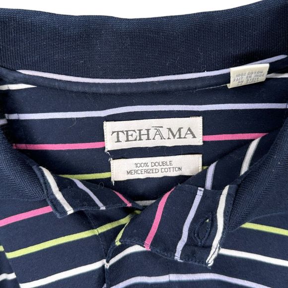 Tehama Shirt Mens Large Golf Polo The Currituck Club Corrola - Picture 4 of 6